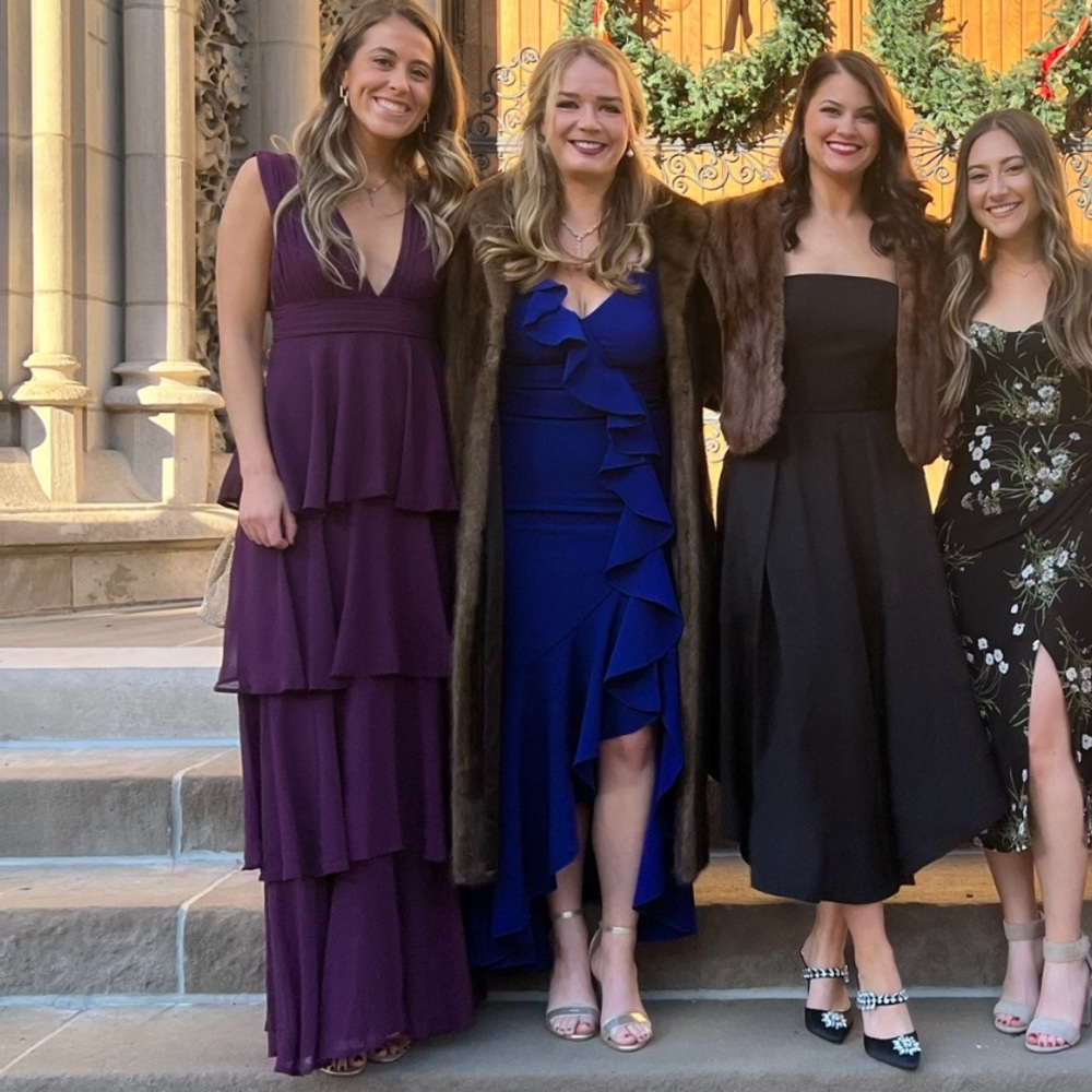 Lulu’s ‘Amazing Evening Dark Purple Tiered Maxi Dress’